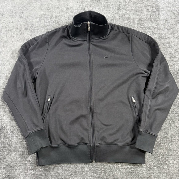 Nike Other - Nike Sportswear Track Jacket Men’s Size Large Black Full Zip Long Sleeve Swoosh